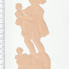 * tyttö ja nukke , iso ja vanha kuva, 16,5 x 7 cm * - pikkukuva 2