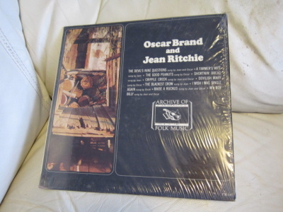 Oscar Brand And Jean Ritchie LP USA 1967 MONO