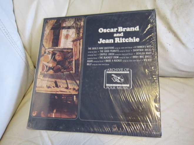 Oscar Brand And Jean Ritchie LP USA 1967 MONO