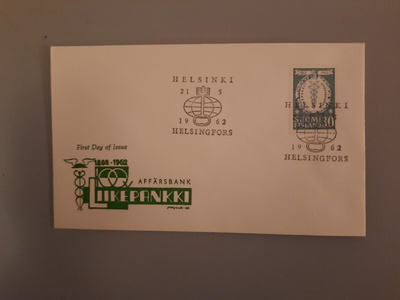 FDC Suomi 1962 Liikepankit, EL
