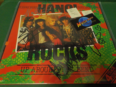 HANOI ROCKS - UP AROUND THE BEND 12'' NELJÄLLÄ NIMMARILLA