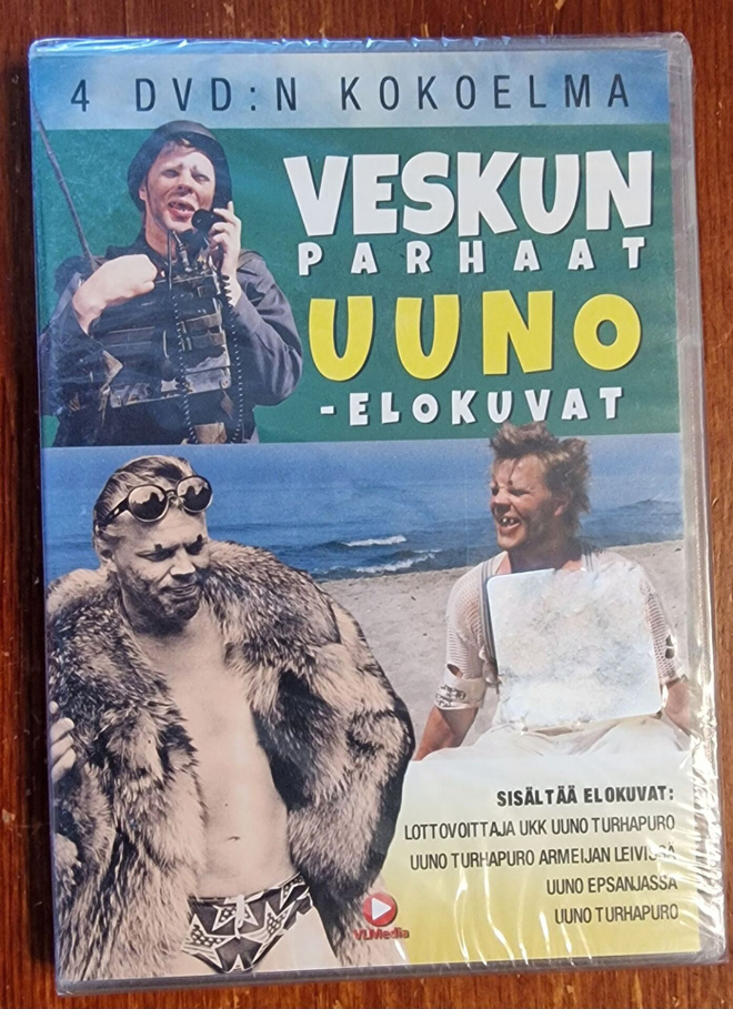 VESKUN parhaat UUNO elokuvat (4 disc) - dvd boxi