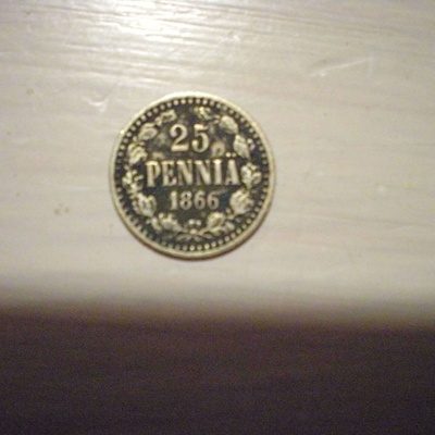 25 penniä 1866