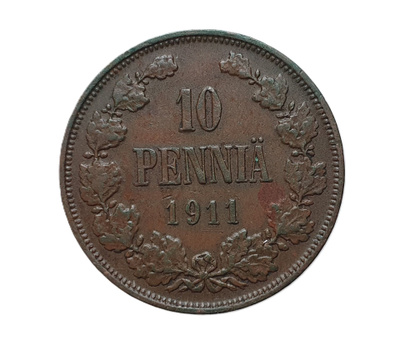 Suomi 10 Penniä 1911 -