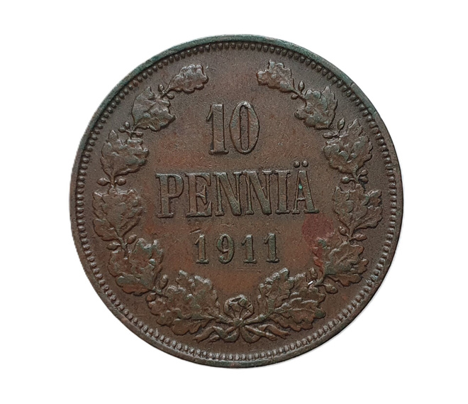 Suomi 10 Penniä 1911 -