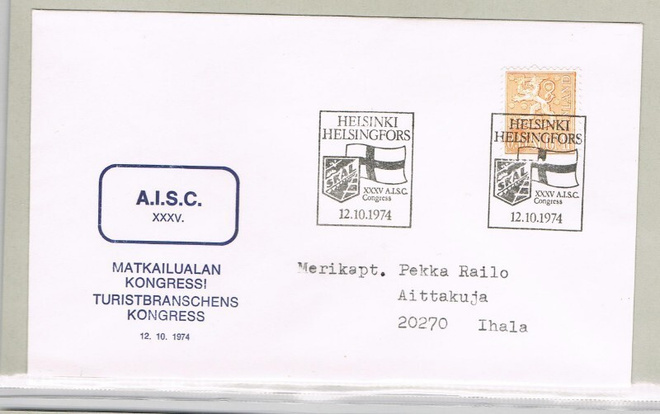 1974  Hki - AISC matkailualan kongressi