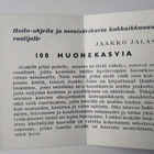 Mainoskirjanmerkki Jaakko Jalas 100 huonekasvia Otava - pikkukuva 2