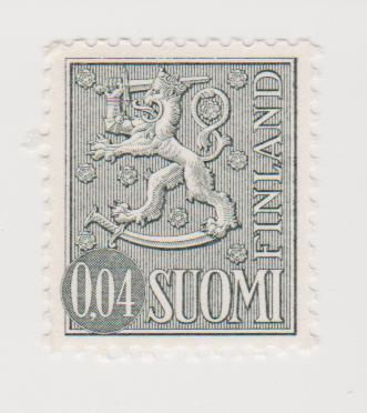 1968 Yleismerkki 0,04 mk ** Lape 643 ( vaalea liima )