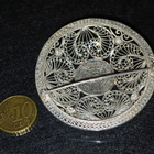Vintage desing Risto Aho hopea rintakoru solki filigraani - pikkukuva 4