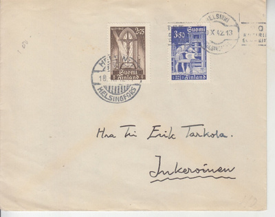 FDC 1942 Kirjapainotaito.