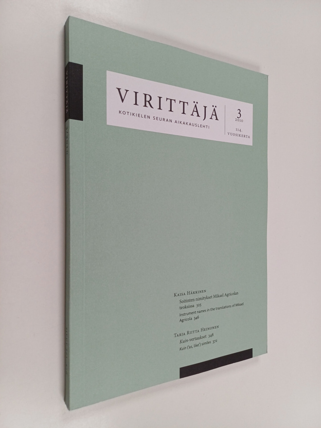 Virittäjä 3/2010