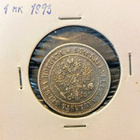 Suomi 1 mk 1893 Aleksanteri III , hyväkuntoinen 8/9 - hopea - pikkukuva 2
