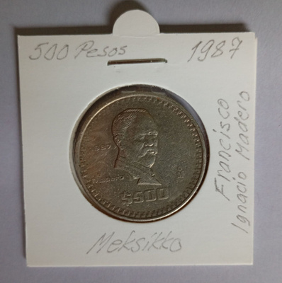 Meksikko 500 Pesos v.1987 KM#559