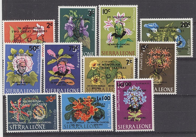 Sierra Leone Mi 317-27 ++ (Churhill ja Margai)