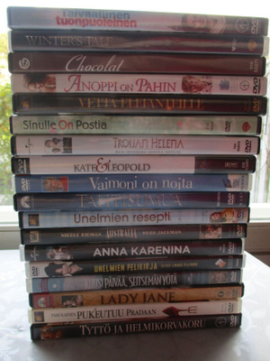 18 DVD PAKETTI romantiikkaa ja komediaa