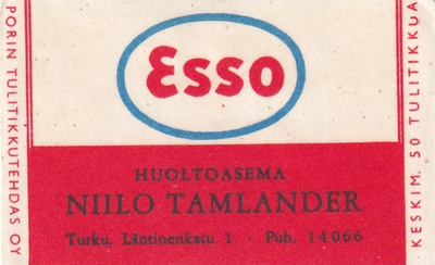 Turku, Niilo Tamlander,  ESSO  , 2/12