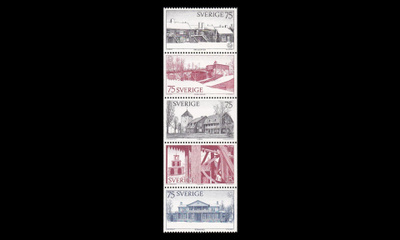 Ruotsi 908-12hb ** Muistomerkkiensuojeluvuosi (1975)