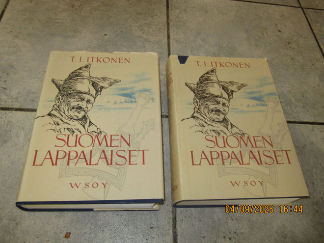 T.I. Itkonen: Suomen lappalaiset I-II (1984, 2.p, kpl)