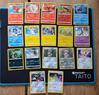 Pokemon kortit 17kpl (#39 Fusion Strike)