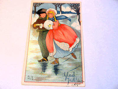 Jäderholm-Snellman Glad jul ! -1922 Horslök rivil + nrol