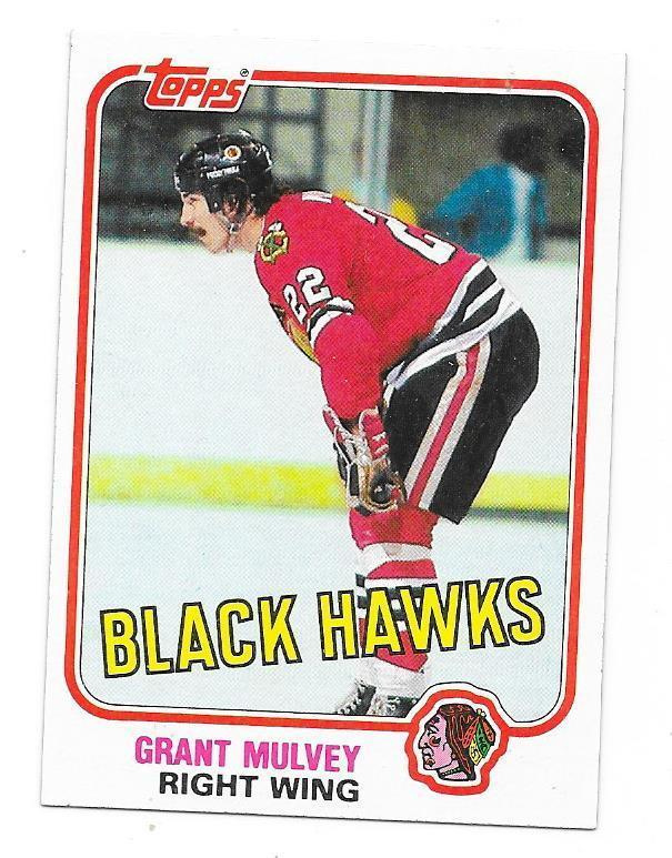 1981-82 Topps #72 Grant Mulvey Chicago Blackhawks