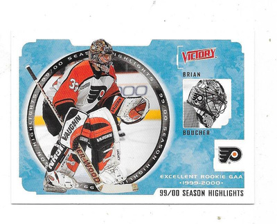 1999-00 UD Victory SH #254 Brian Boucher , Philadelphia MV