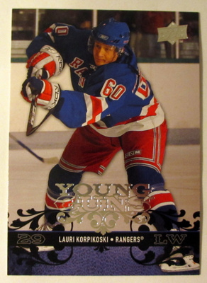 LAURI KORPIKOSKI Young Guns Upper Deck 2008-09