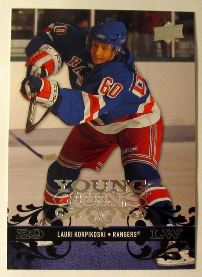 LAURI KORPIKOSKI Young Guns Upper Deck 2008-09
