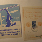 1947  SUURKISAT 2 eril erikois korttia  */o - pikkukuva 1