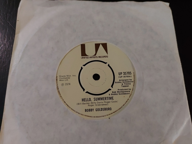 BOBBY GOLDSBORO - HELLO, SUMMERTIME 7 " Sinkku