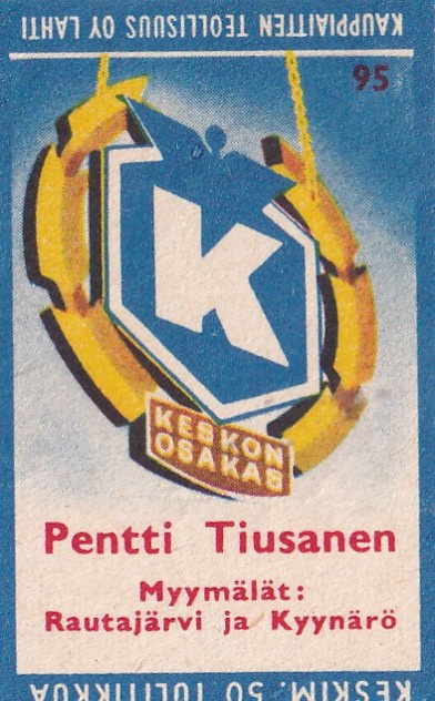 Rautajärvi, Kyynärö, Pentti Tiusanen  , Kesko 95   7/11