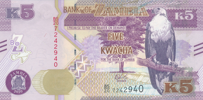 Zambia 5 Kwacha 2021 PNew #682