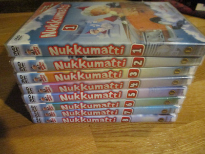 Nukkumatti DVD:t 1-8 8x DVD TV DDR animaatio Sandmännchen