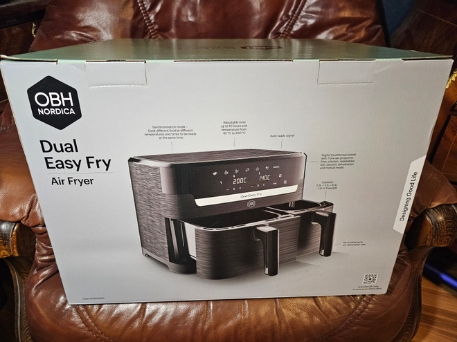 UUSI DUAL EASY FRY AIR FRYER OBH NORDICA.