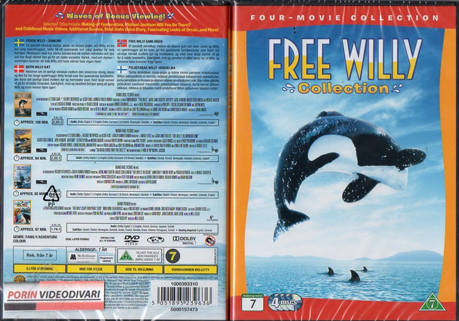 Free Willy Collection	(23 186)	UUSI	-FI-	DVD	nordic,	(4)