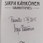 Sirpa Kähkönen : Graniittimies (tekijän omiste, signeerattu) - pikkukuva 3