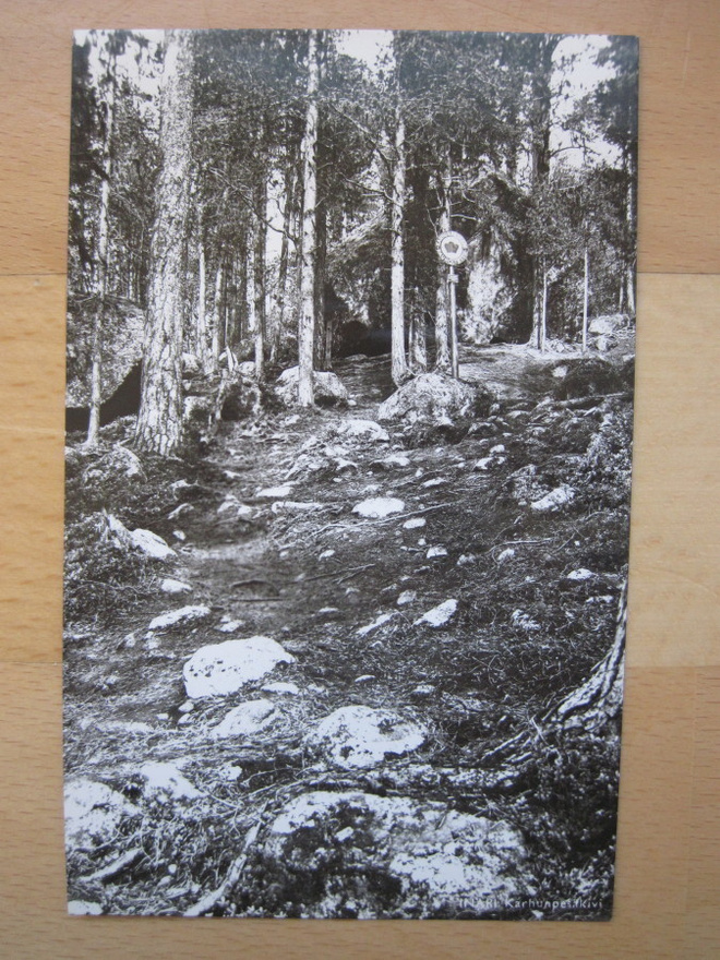 VANHA Postikortti Lappi Inari 1950-l Alkup. Mallikappale