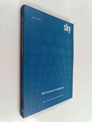 SKY Journal of Linguistics 14
