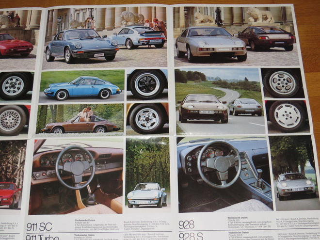 1981 Porsche 911 928 924 esite - KUIN UUSI - 12 sivua
