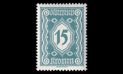 Itävalta P_109 ** Porto 15 Kr (1922)