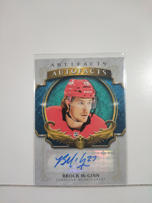 2020-21 Upper Deck Artifacts - Auto Facts #A-BM Brock McGinn