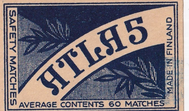 ATLAS , SAFETY Matches, Made in Finland  b509