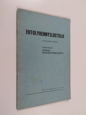 Ehtolyhennysluettelo