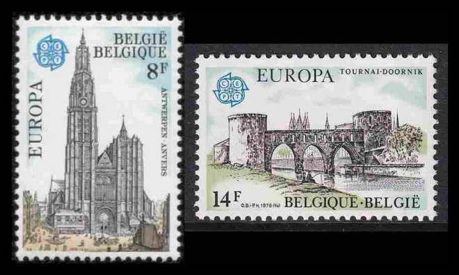 Belgia 1943-4 ** Europa rakennusmuistomerkit (1978)