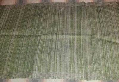 Vihertävä pellava kaitaliina 82x37cm