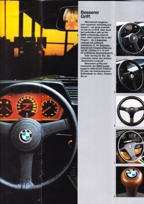 BMW lisävarusteet -esite, 1983