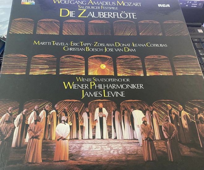 Mozart: Taikahuilu Die Zauberflöte Levine 4LP