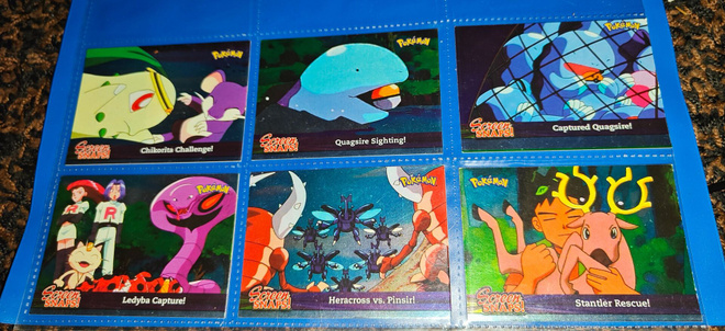 Pokémon Topps Johto 2001: Screen Snaps Foil 6kpl NIPPU