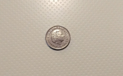 Kolikko vuodelta 1967, Alankomaat, 10 cent