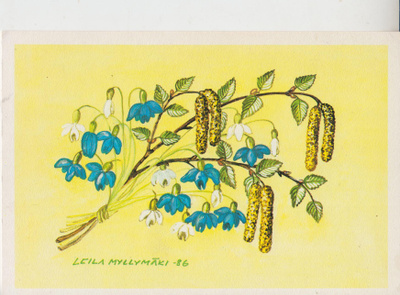 LEILA MYLLYMÄKI ,-86  -  POSTIKORTTI